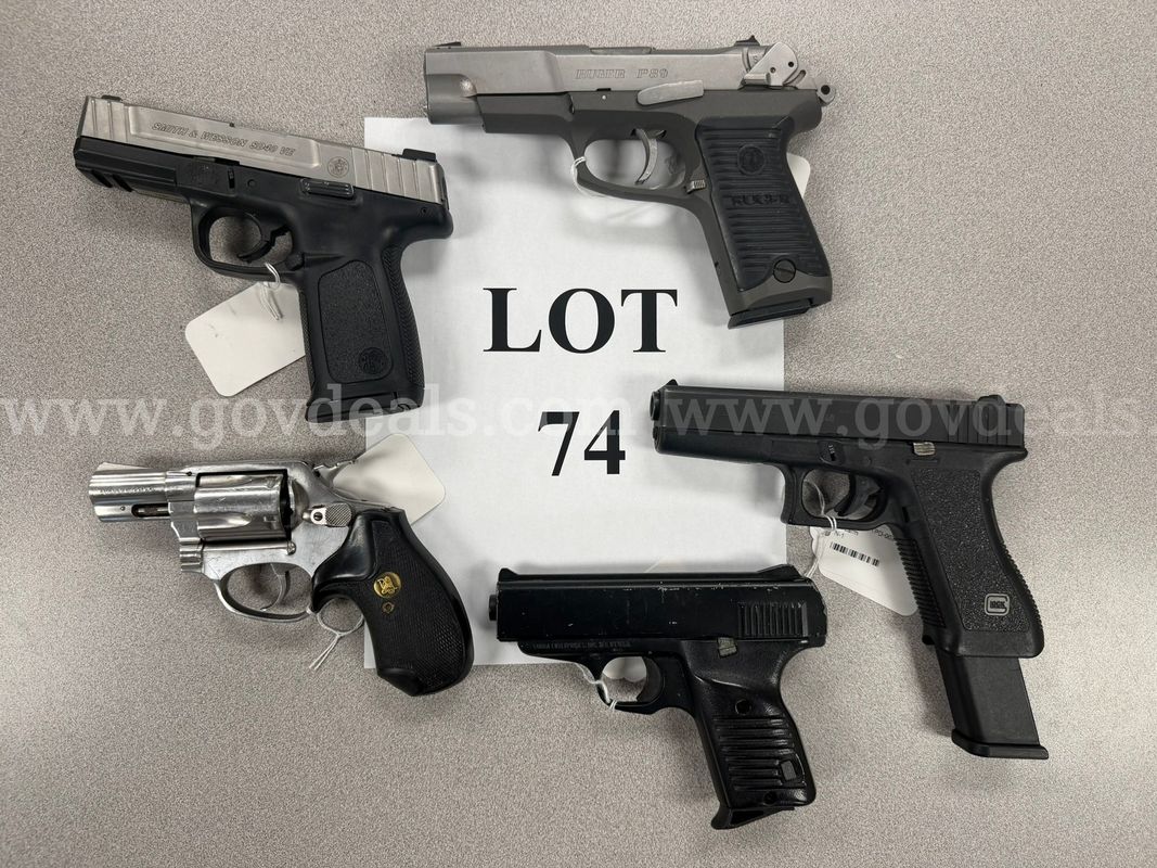 5 Handguns - Lot 74