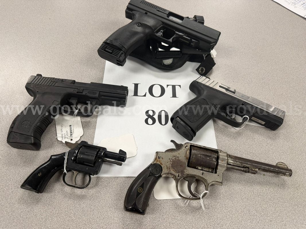 5 Handguns - Lot 80
