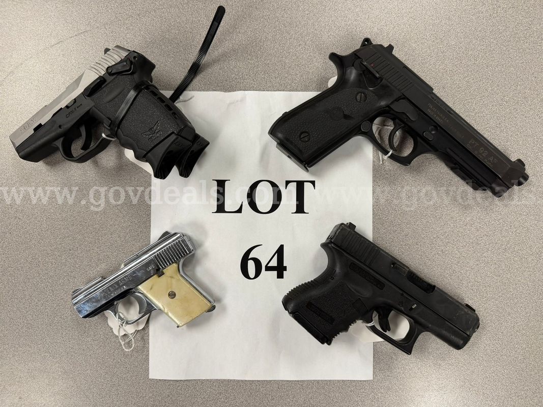 4 Handguns - Lot 64