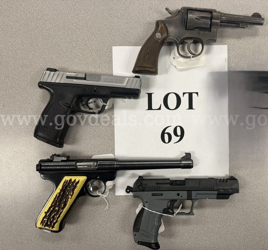4 Handguns - Lot 69