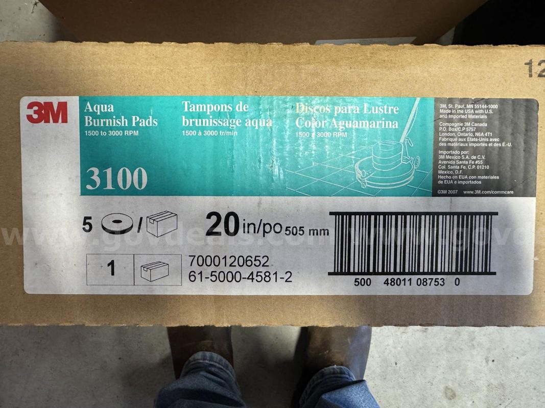 20" 3M 3100 Aqua Burnish Pad