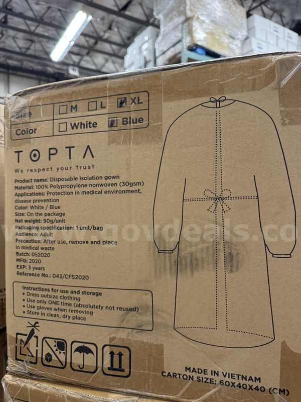 EXPIRED - Disposable Isolation Gowns - SIZE: XL