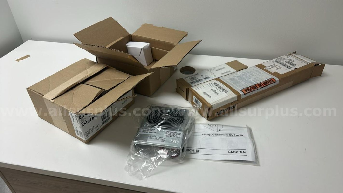 4 Pcs Chief Ceiling AV Fan Kit, CAT wire Control bar