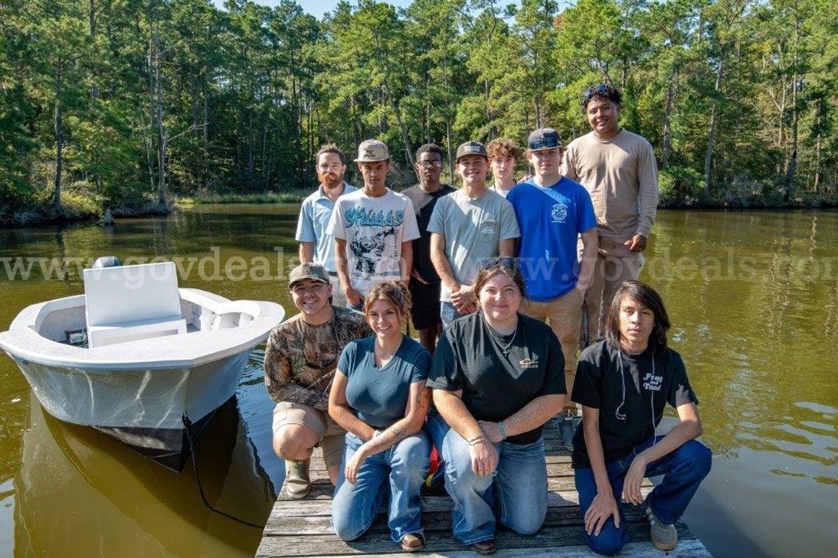 Ocracoke 20-B 22.5 Foot Boat Build by BCCC Boat Manufacturing Students