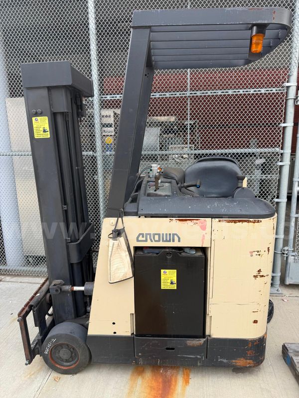 Crown Electric Forklift and EnerSys Depth Charger