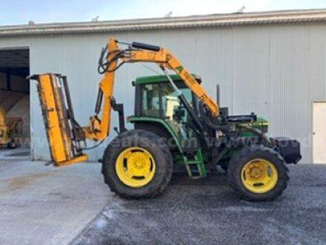 2000 John Deere 6410 Tractor w/ Alamo Boom Mower