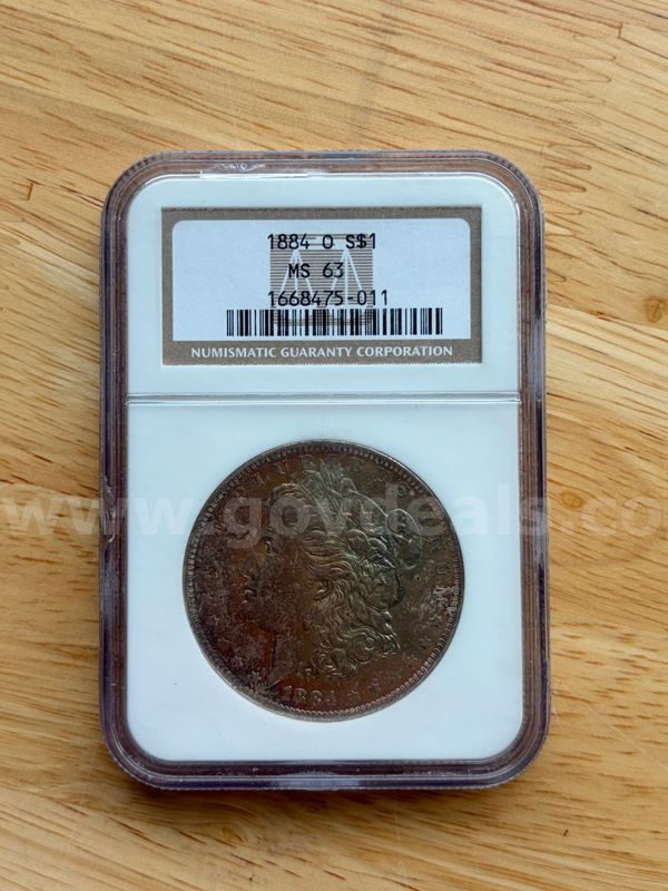 TiDDRs: NGC Collectible 1884 O MS63 $1 Dollar Coin - Encased Uncirculated