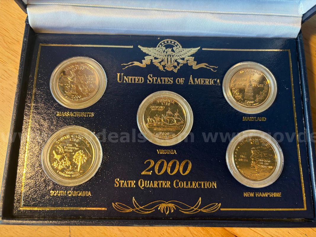 TiDDRs: 24K Gold-plated Addition of year 2000 United States Quarter Collection