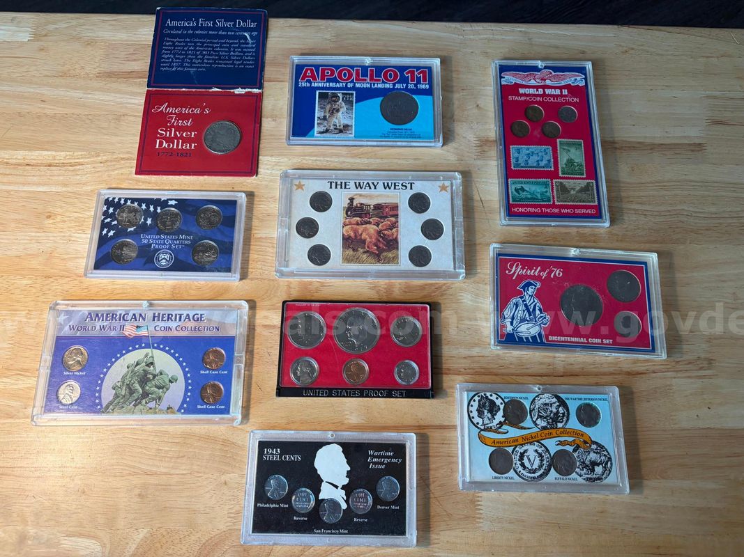 TiDDRs: Various U.S. Coin Collections (10 in total) -- See pics for details
