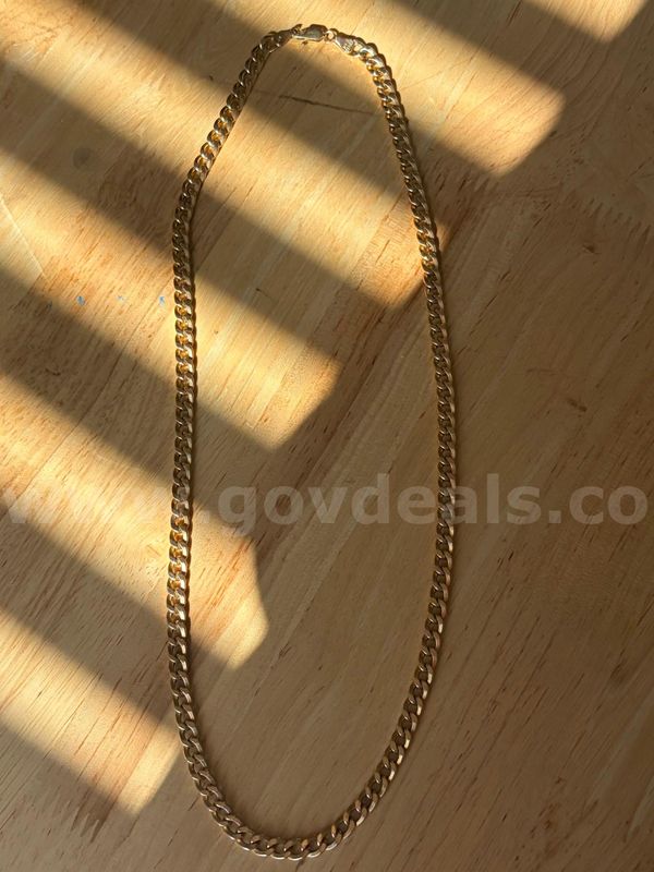TiDDRs: 10K Yellow Gold 22"/5mm Chain. Evaluated by a jeweler. 13.37g of gold.