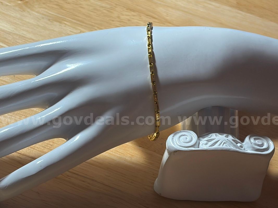 TiDDRs: 23K Gold 7" Bracelet. Evaluated by a jeweler. 7.48g of gold.