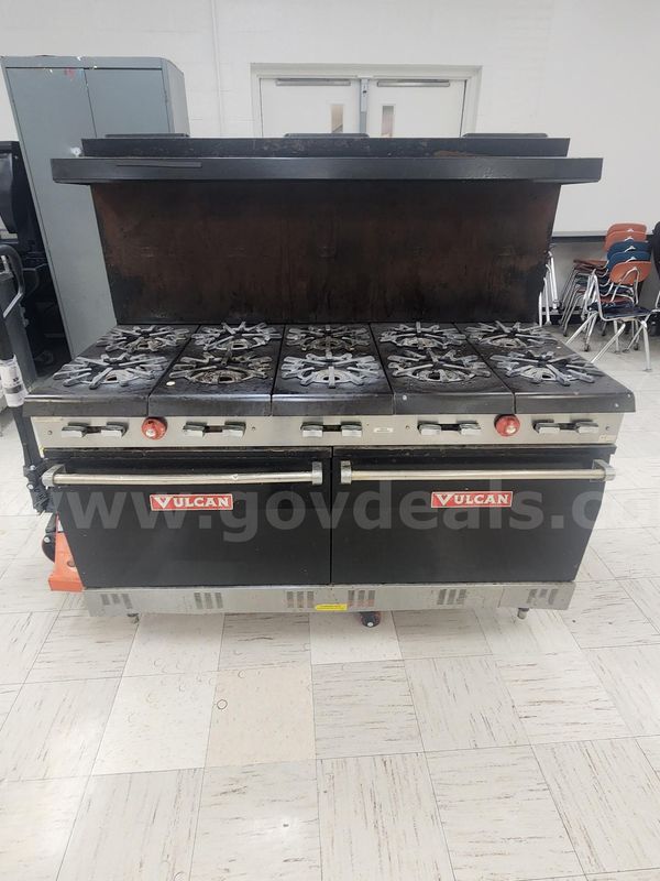 Vulcan stove top with oven