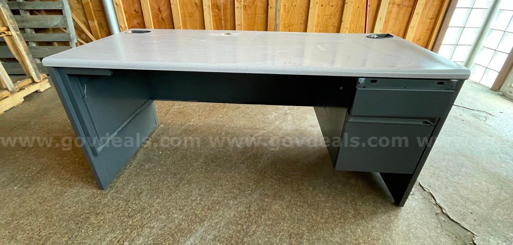66" x 30" desk with drawers