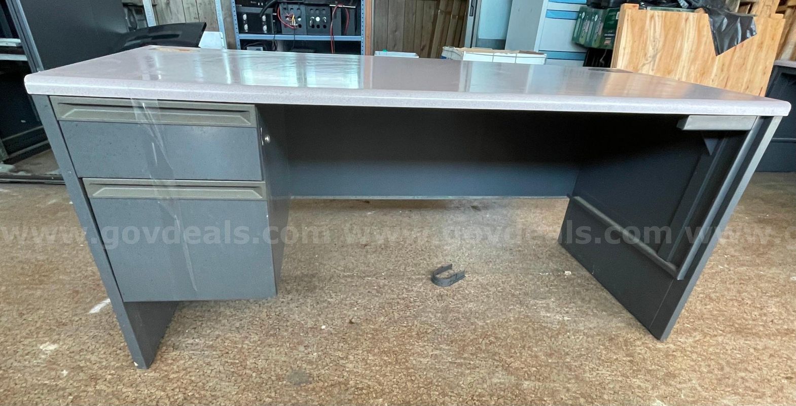 66" x 30" desk with drawers