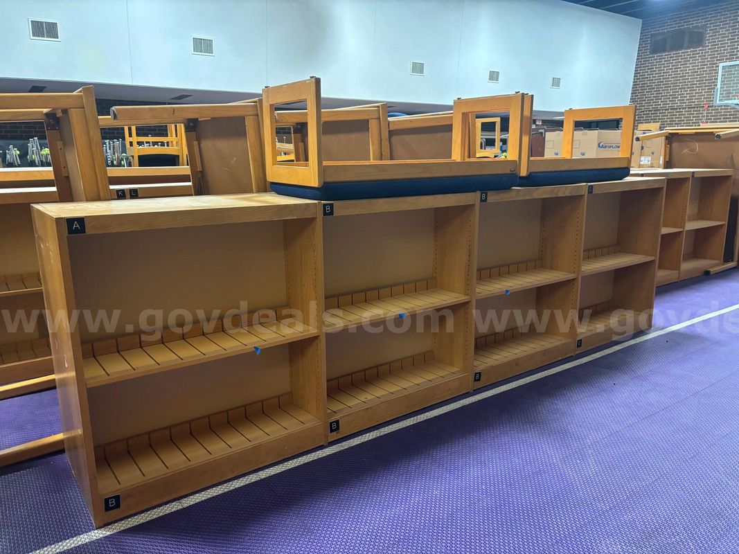 Lot of 3 - 4 Section Bookcases