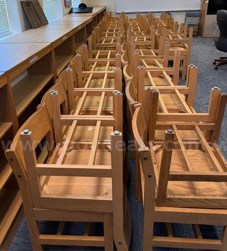 Large Grouping of Wooden Chairs
