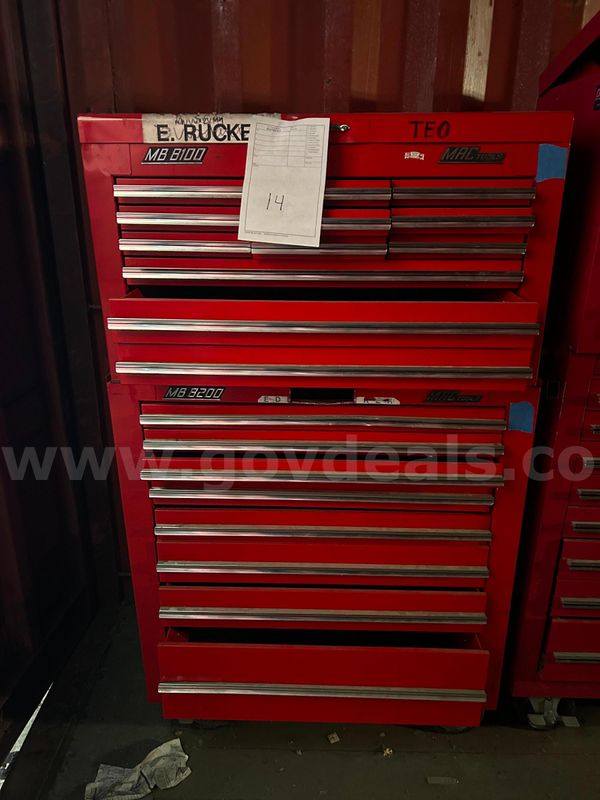 One MAC MRC Used Toolbox Chest combo Numbered #14