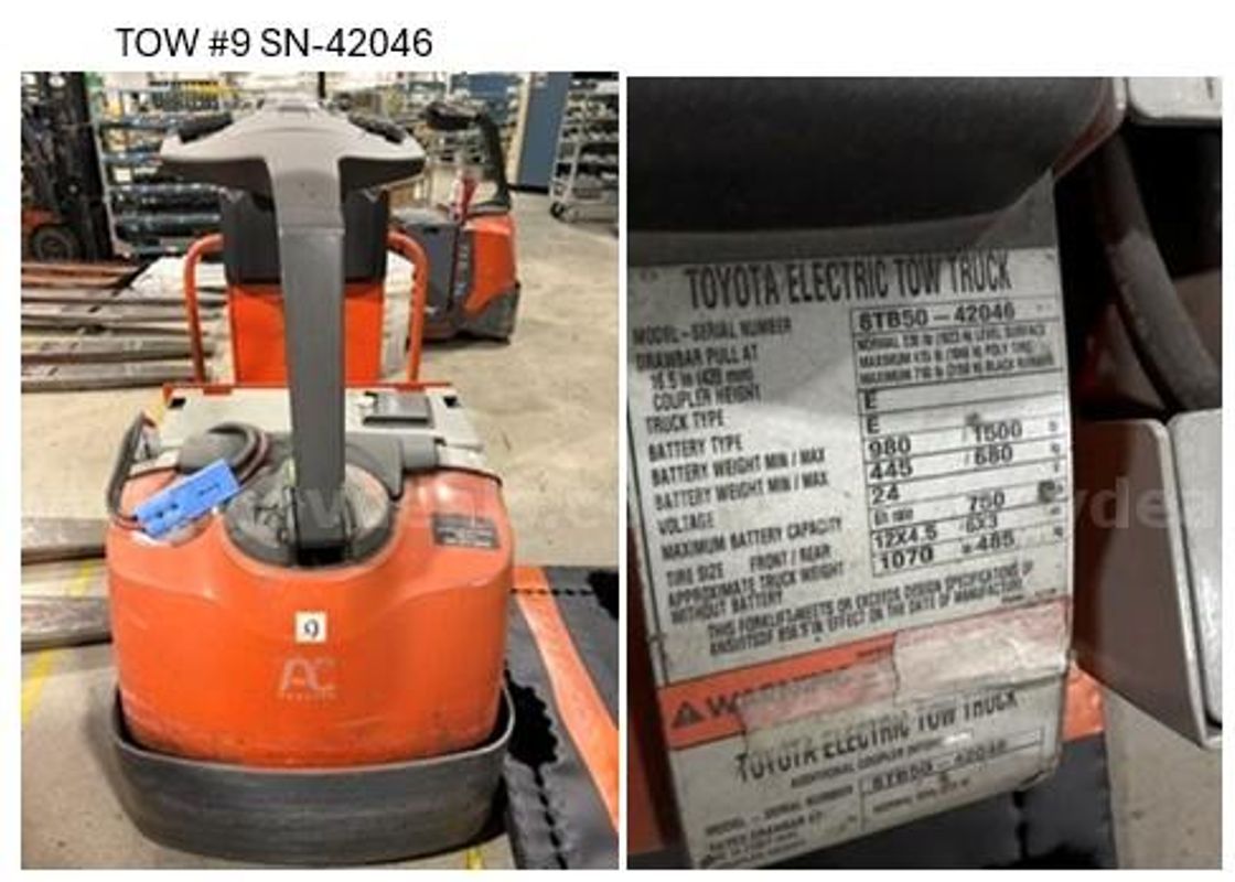 Toyota Electric TOW TRUCK 8TB50-42046 TM9