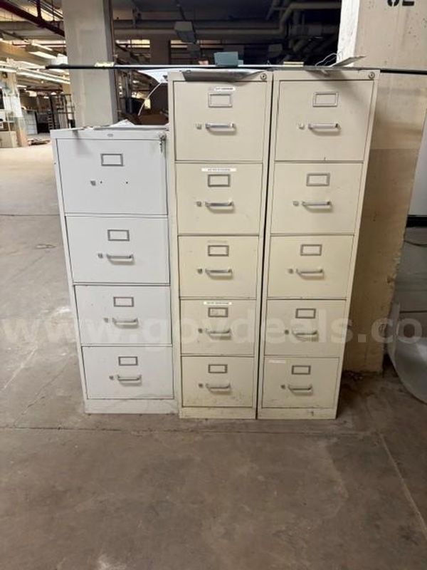 Cabinets Heavy-duty commercial vertical filing cabinets qty 3 estimated weight 125 lbs