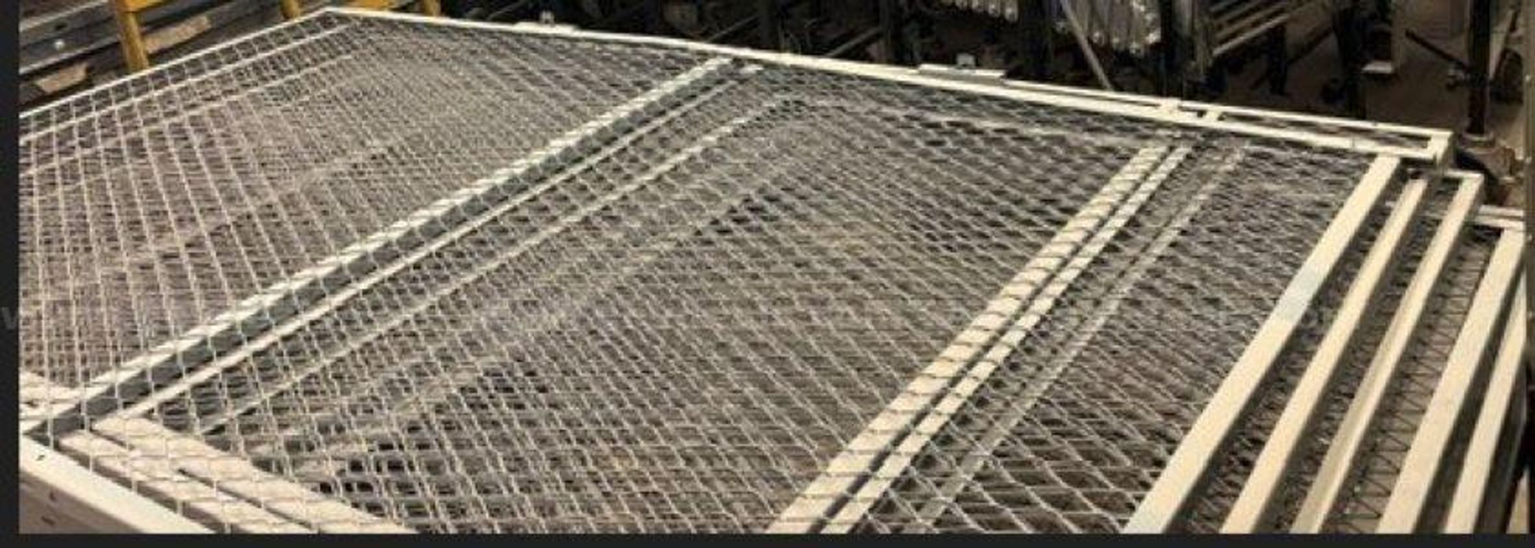 Fence panels featuring a galvanized steel tubular frame and woven wire mesh Qty 8