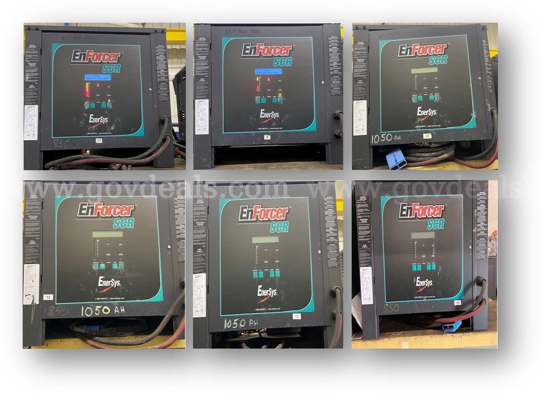 LOT of 6 Industrial Fleet Battery Chargers - Used / Operable
