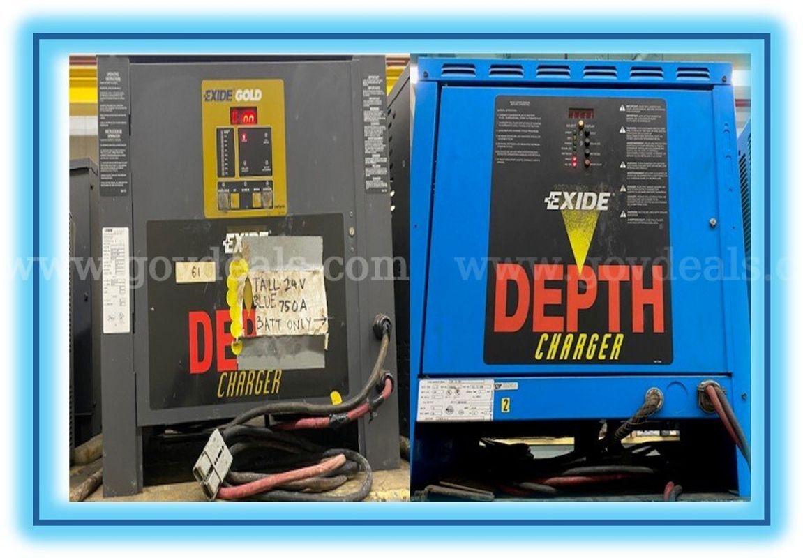 LOT of 8 Industrial Fleet Battery Chargers - Used / Operable
