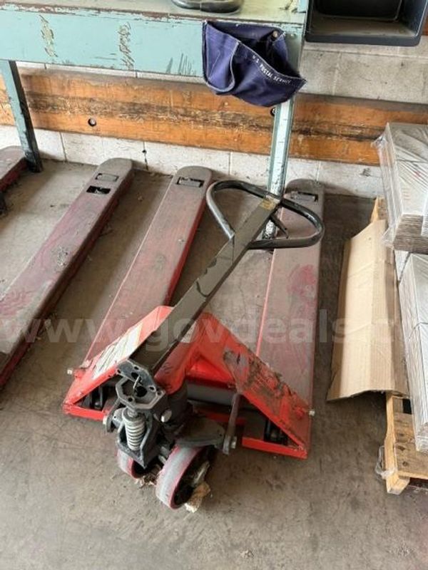 Pallet Jacks, Dock Plate, Case, File Cabinets approximately 600 lbs weight