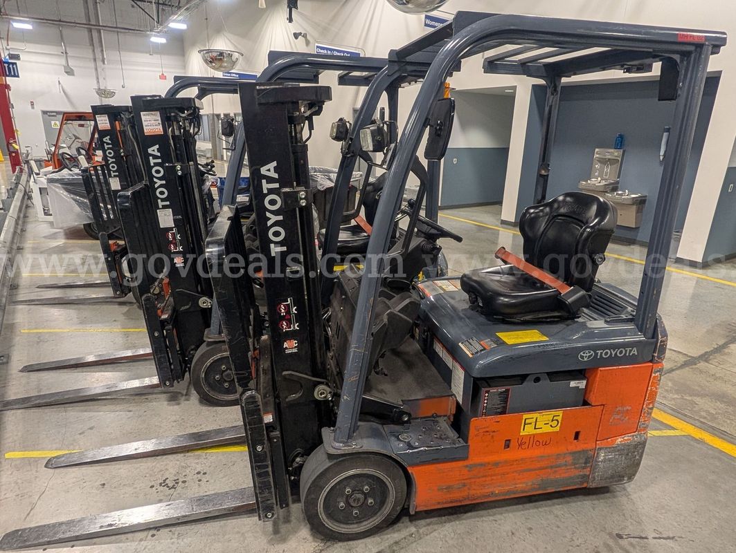 Toyota Electric Forklift Truck. (FL5) (Serial# 14217) (CP# 2155975)
