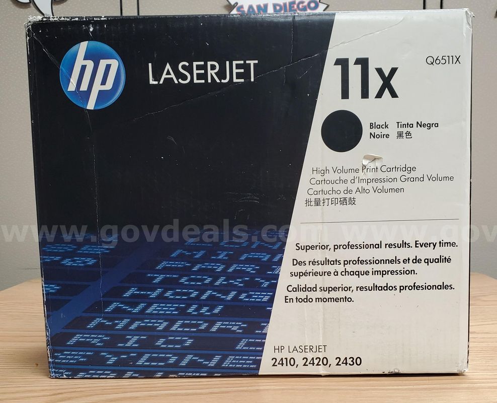 Lot of 4 HP LaserJet 11x High Volume Print Cartridges
