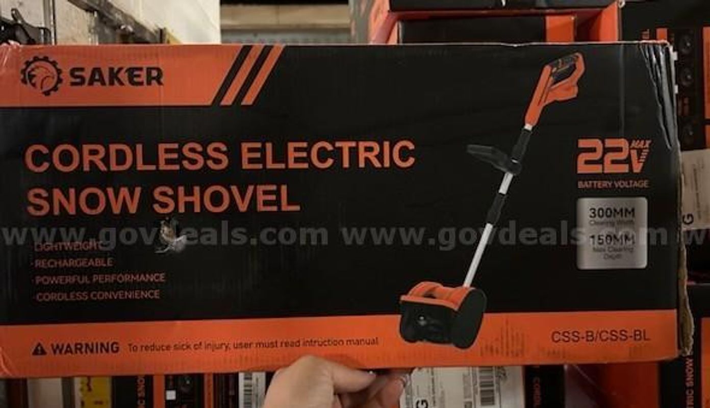 Saker Cordless Electric Snow Shovel (Lot of 13)