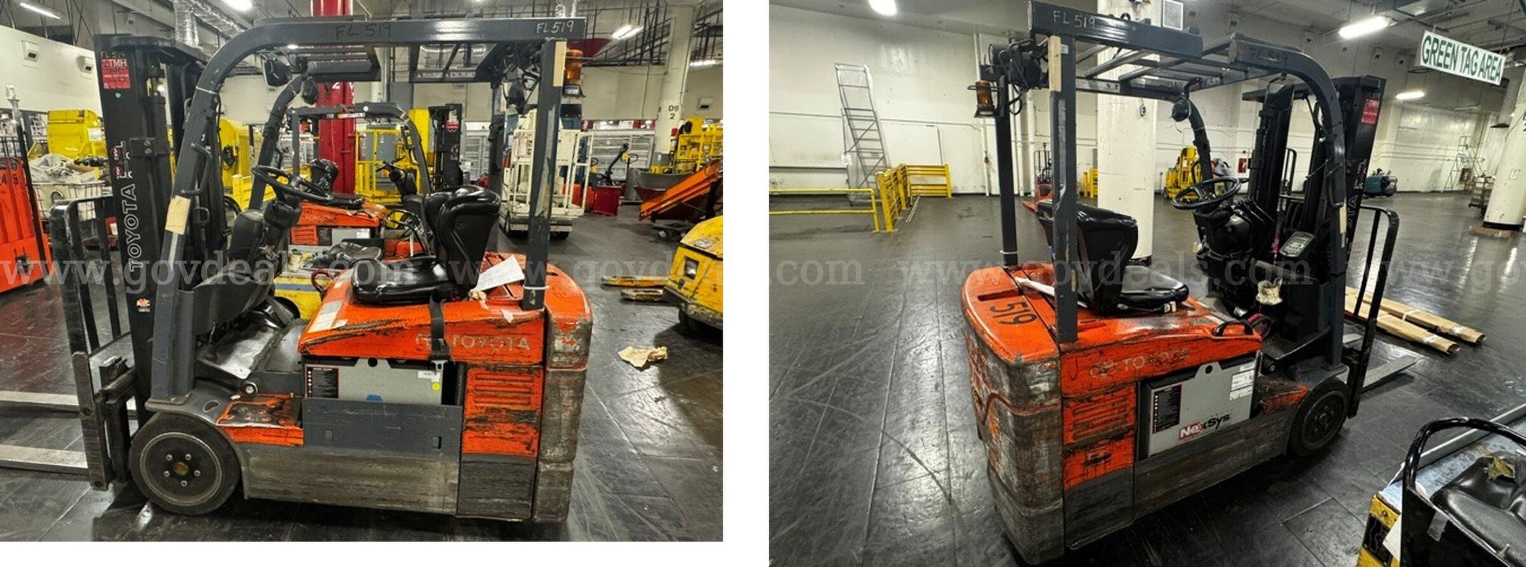 Lot of Three (3) Toyota Forklifts