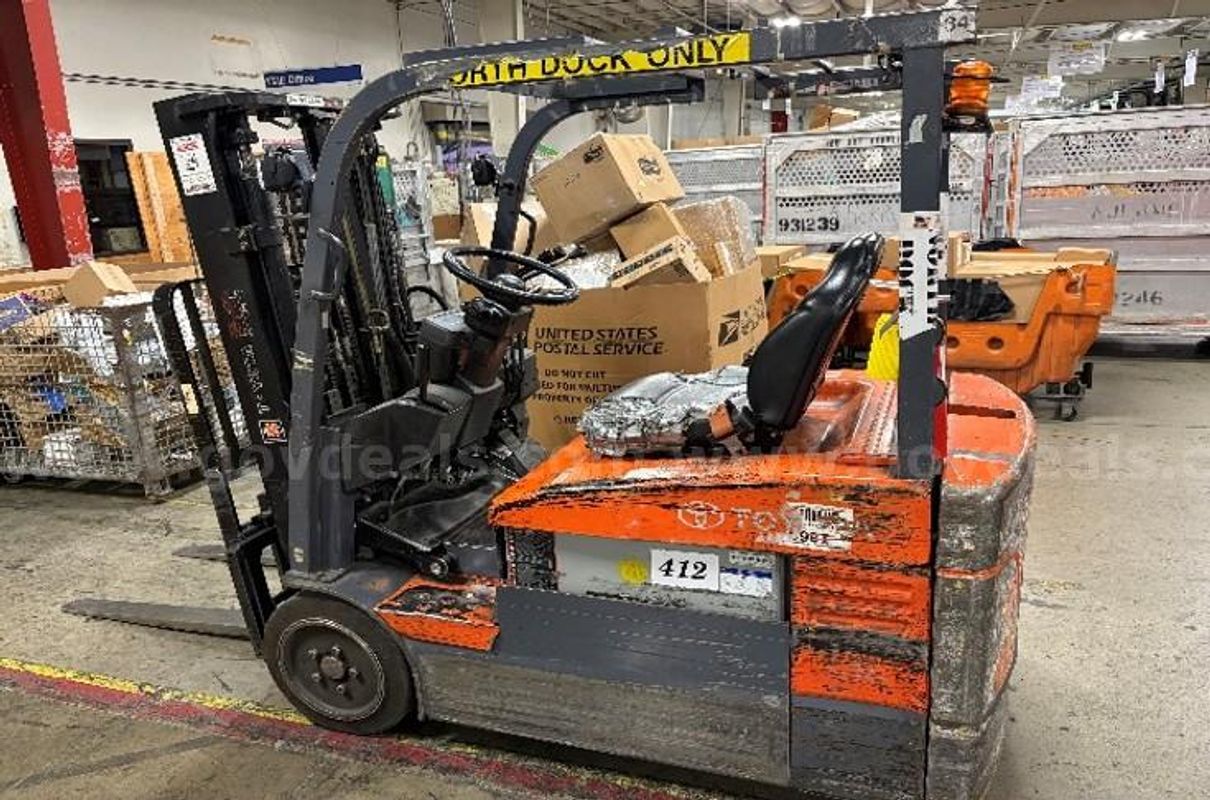 Toyota Electric Forklift (Lot of 4) (CP# PP-2193650, PP-859892, PP-2211365, PP-2208197)