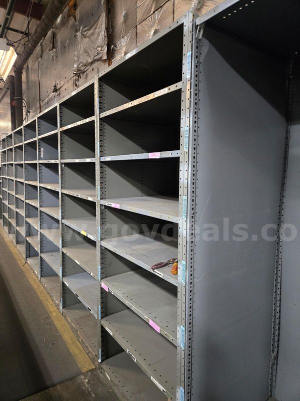LOT of 25 Metal Shelving Units