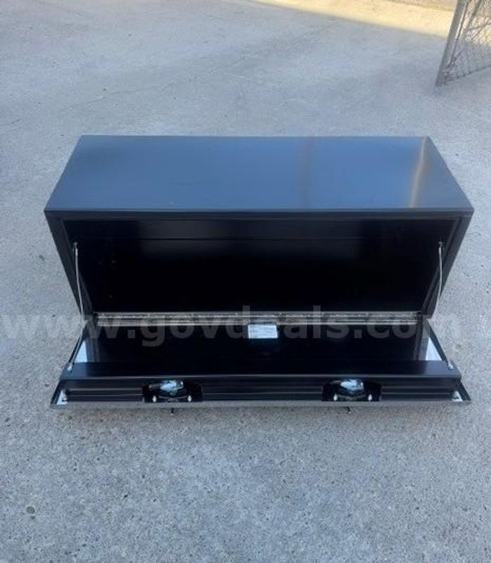 Lot of Two Metal Truck Toolbox