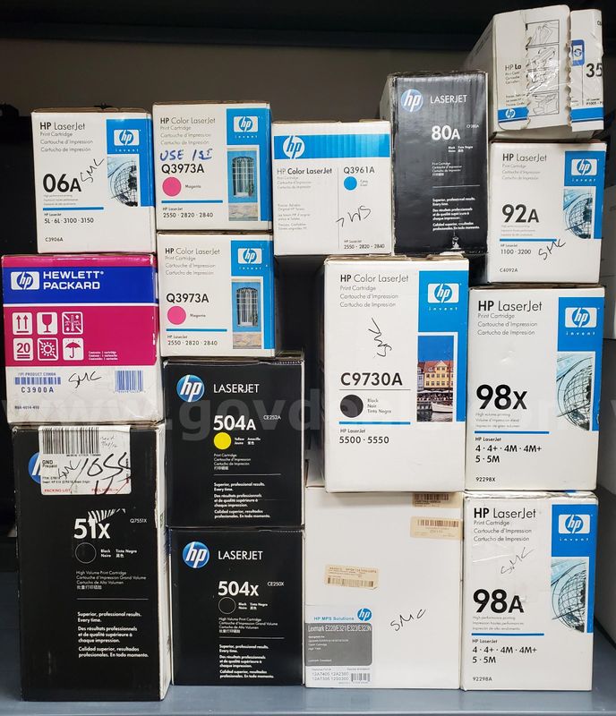 Hewlett Packard Print Cartridges - Assorted (Lot of 15) - NEW