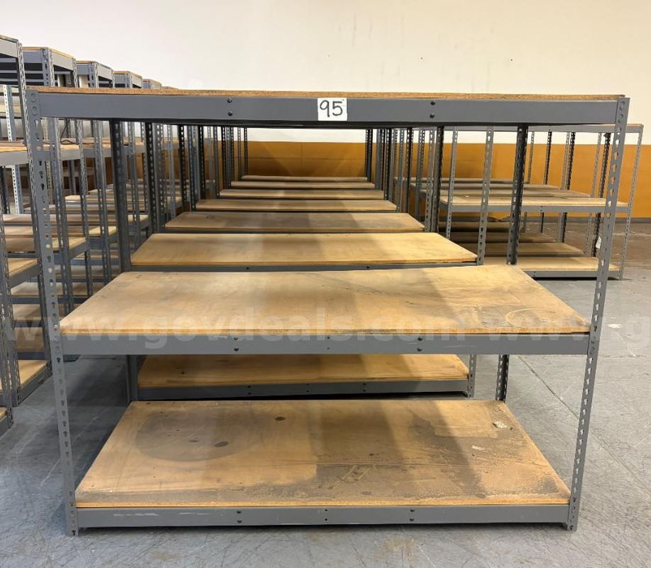 Metal Storage Racks 60 1/2 X 36 1/2 X 72 1/2 (QTY 7)