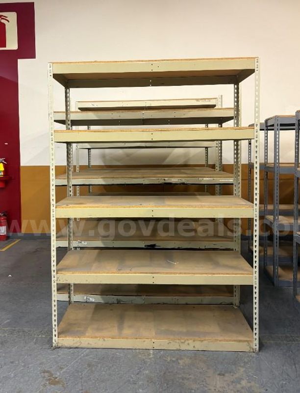 Metal Storage Racks 84 X 36 1/2 X 72 1/2 (QTY 2)