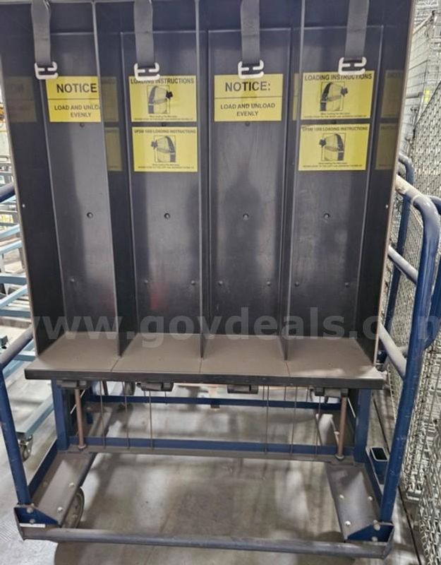 Industrial Mail Sorting Rack Cart - Lot of 2