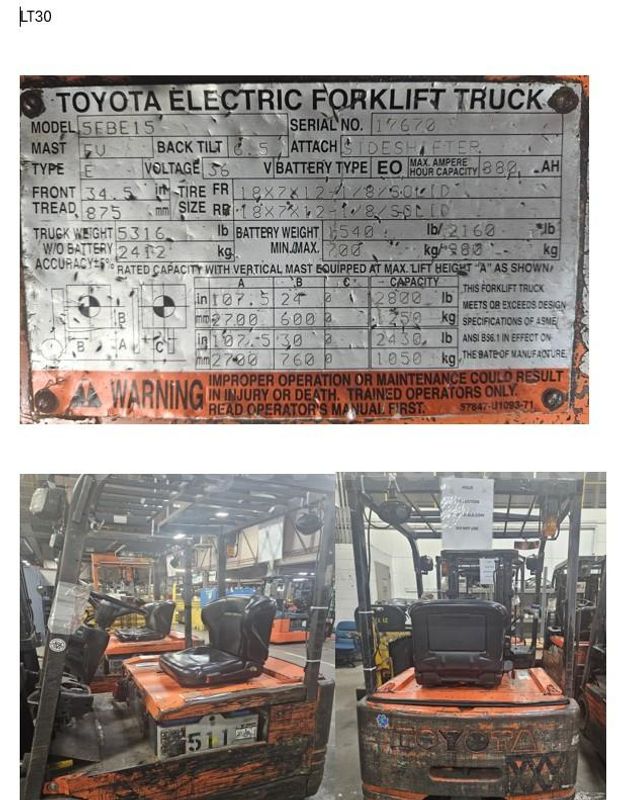 Lot of 5 Forklifts