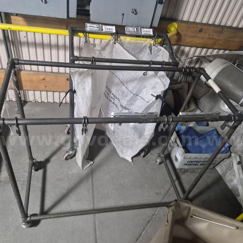 Eleven 5 Bag Sack Racks, Three 3 Bag Sack Racks, and One 2 Bag Sack Rack