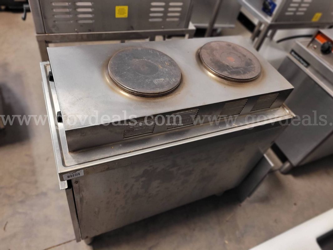 Market Forge Commercial Steam Table with 2-Burner Hot Plate