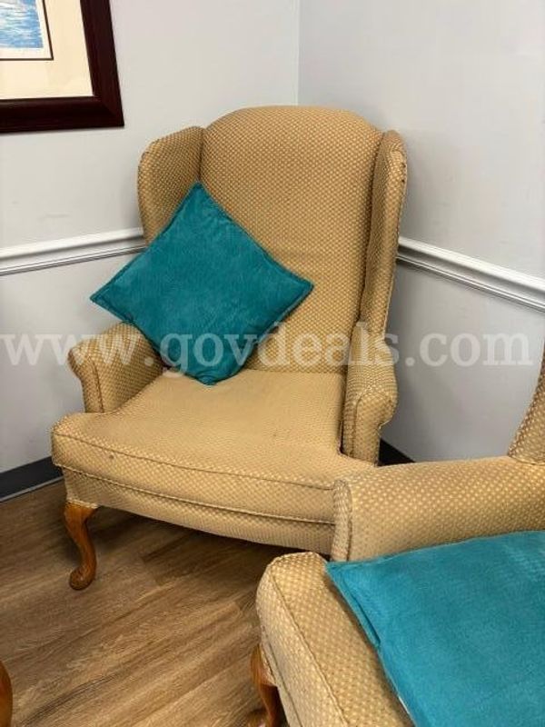 6 Wing Back Chairs
