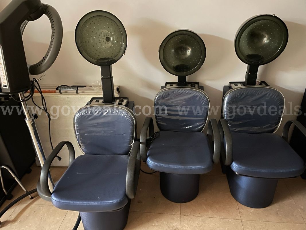 Salon Equipment Package: Styling Chairs, Hair Dryer Units & Massage Table