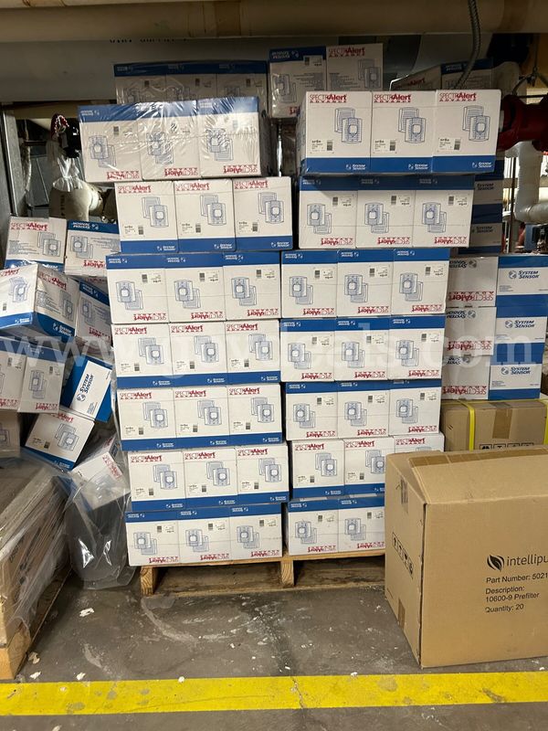 LOT of 2 Pallets of System Sensor Wall Speaker/Strobe NEW!!!