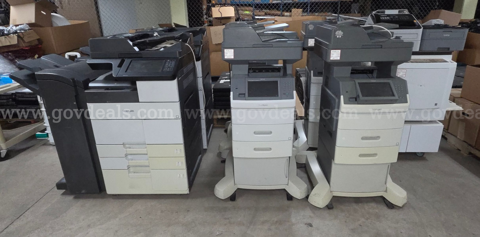 Printers, 1 lot of multiple office sized printers. Mixed models. Untested.