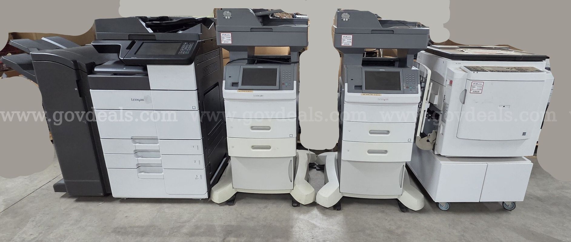 Printers, 1 lot of multiple office sized printers. Mixed models. Untested.