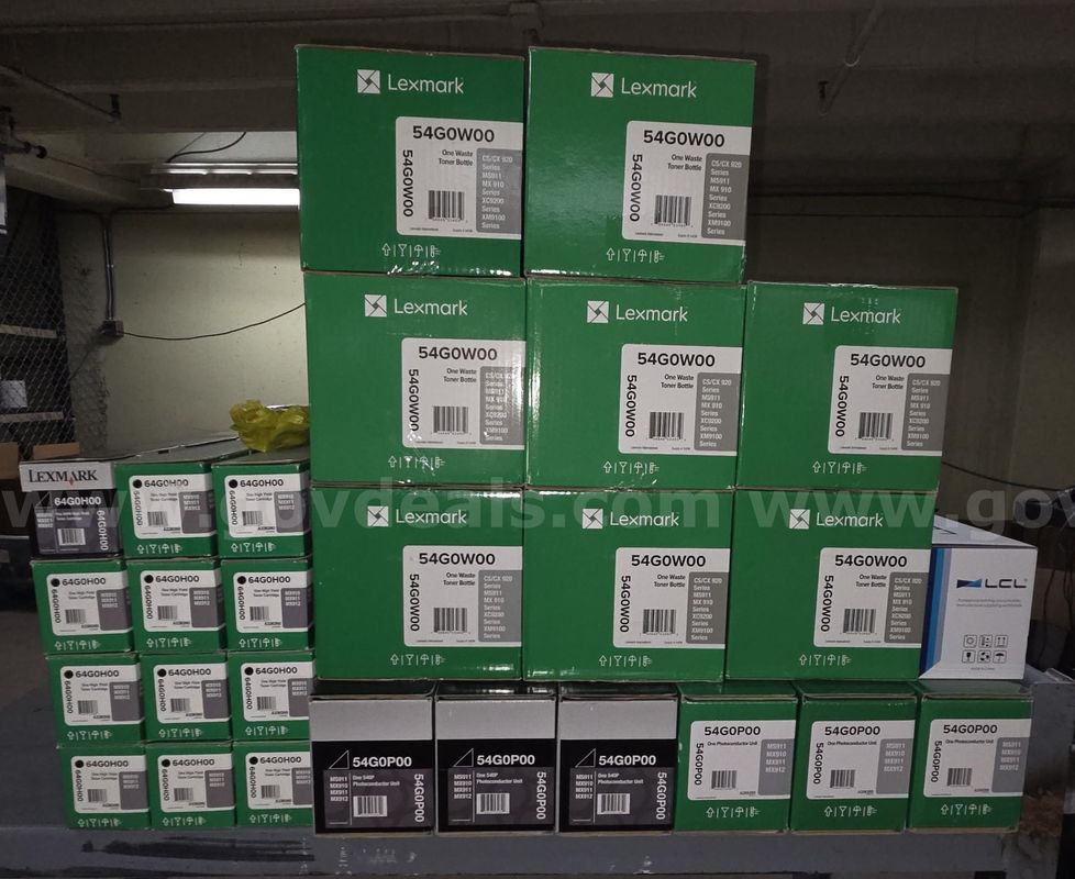 Toner & printer parts, most unopened - Mixed printer toner & printer parts.
