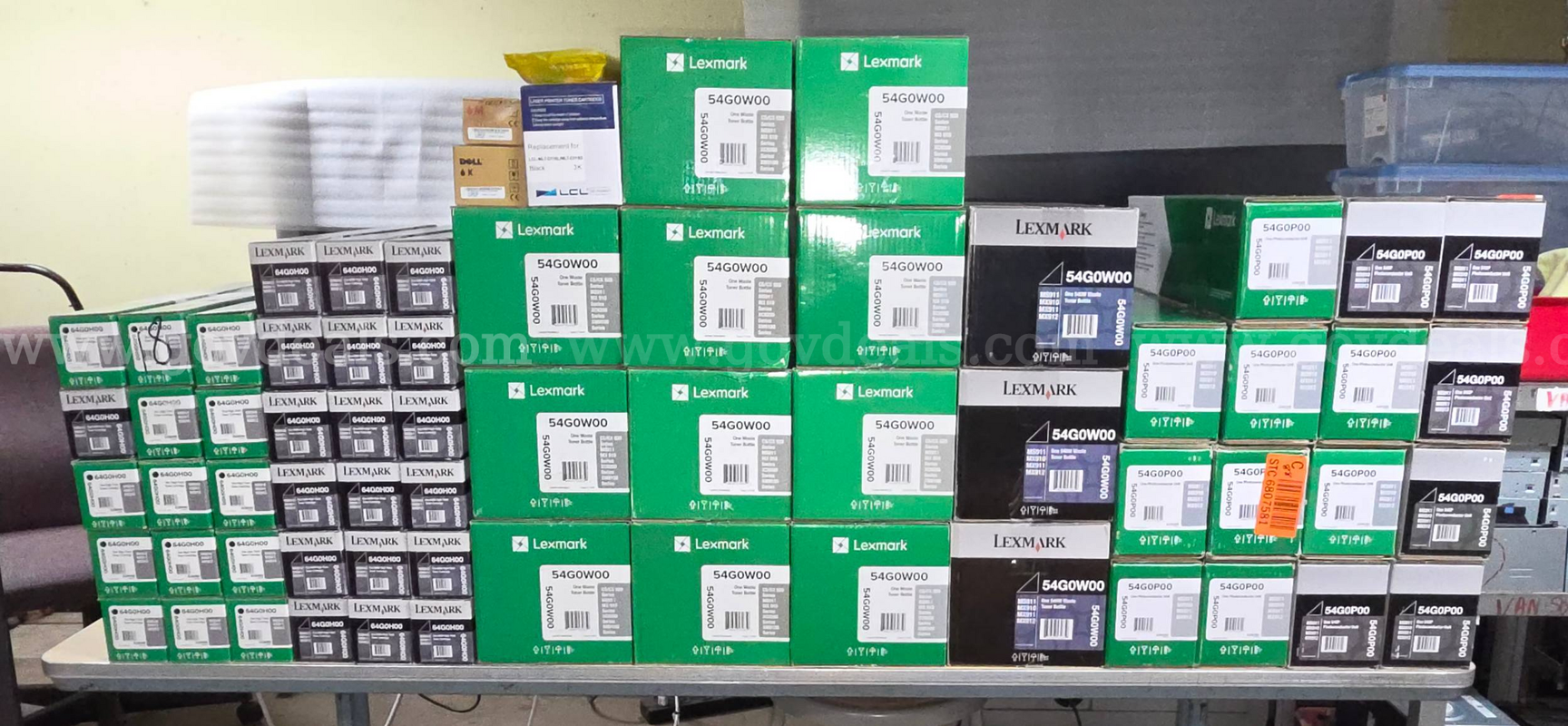 Toner & printer parts, most unopened - Mixed printer toner & printer parts.