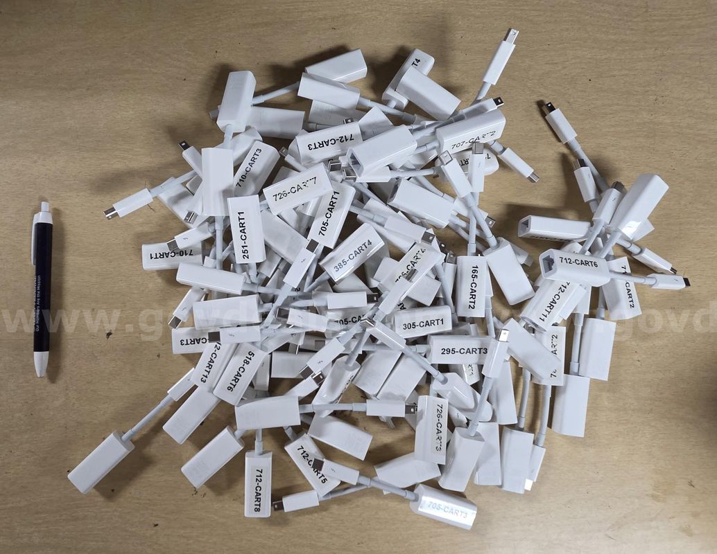 Adapters, lightning-to-ethernet. UNTESTED and uncounted. 1 small box worth of these.