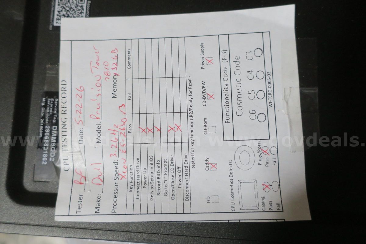 LOT OF (15) ASSORTED HP/DELL WORK STATIONS- TESTED!